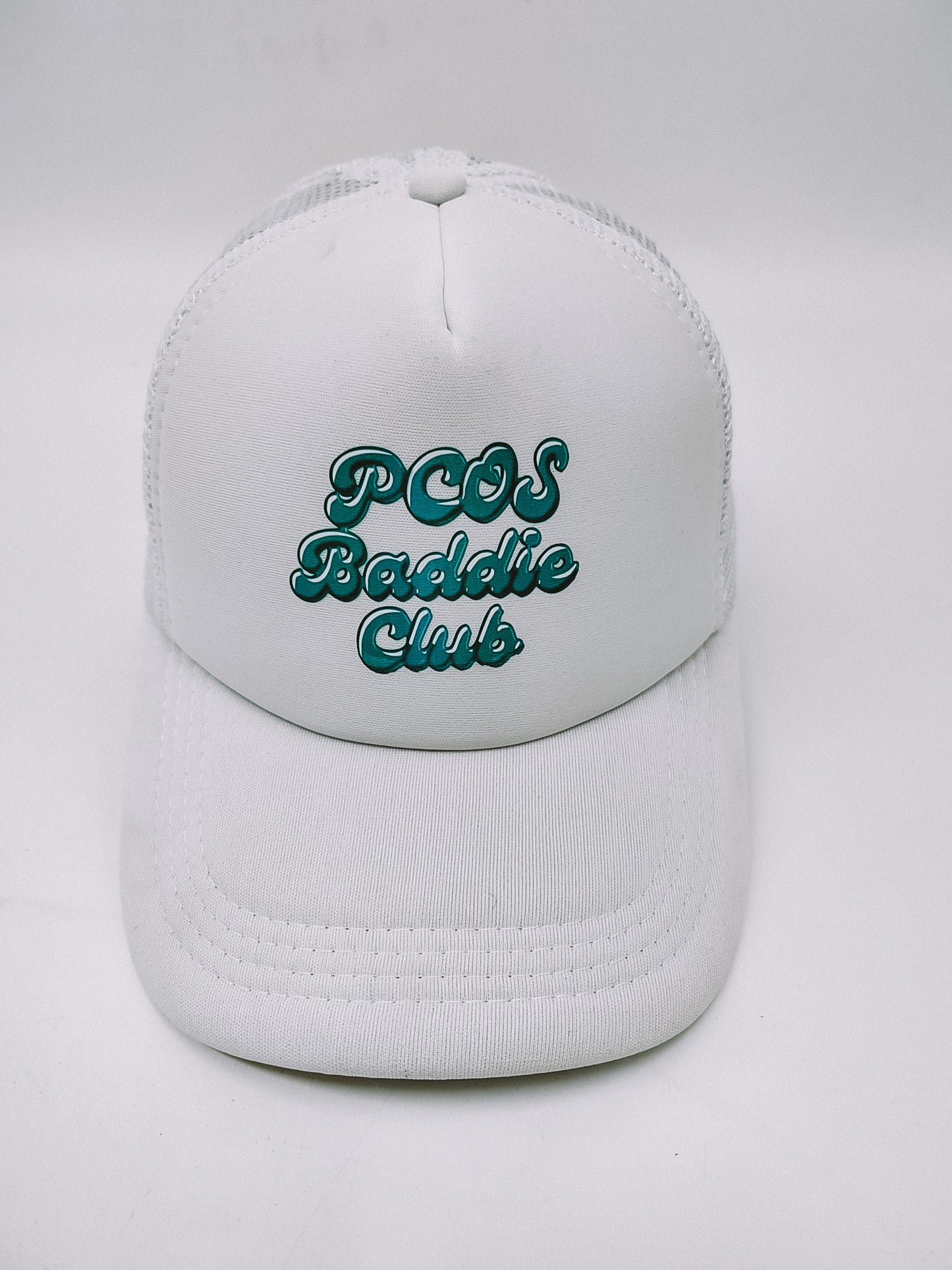 White PBC Trucker Hat