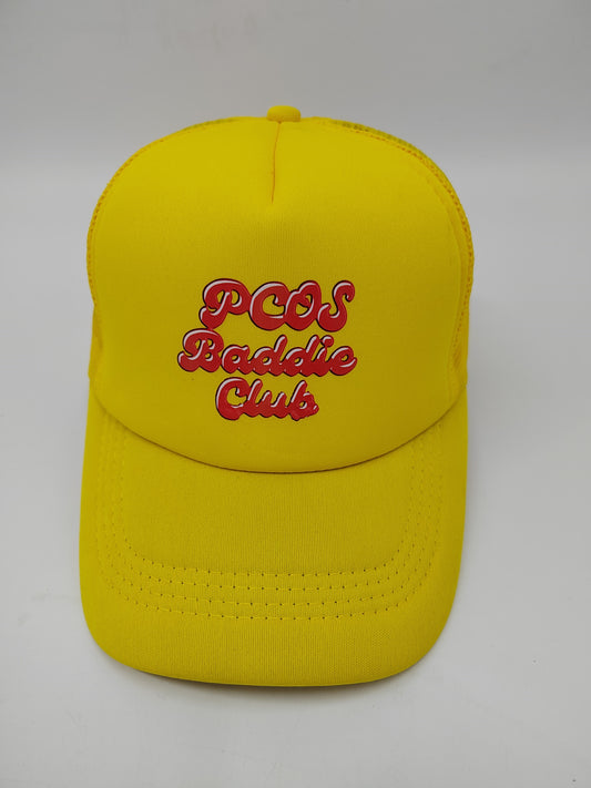 Gorra de camionero amarilla de PBC